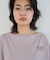 ボートネックロゴTシャツ