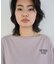 ボートネックロゴTシャツ