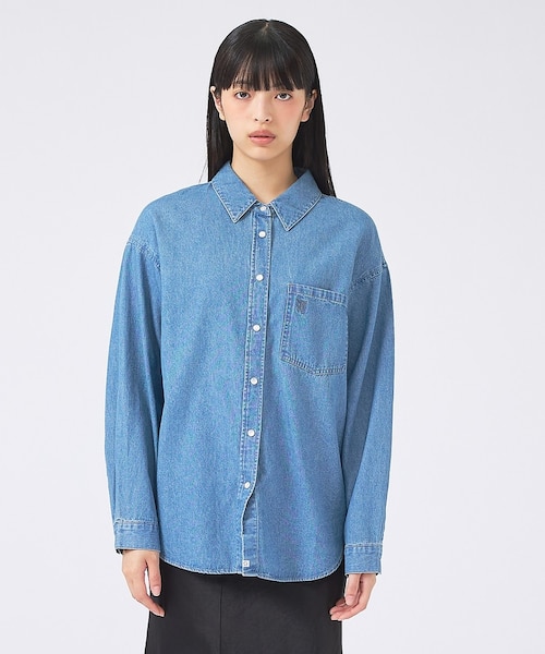 SOMETHING/サムシング】BIG DENIM SHIRT/デニムシャツ/｜ルージュ