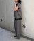 【2点セット/WEB限定】カルゼヴィンテージセットアップ/スキッパー裾レースブラ