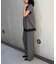 【2点セット/WEB限定】カルゼヴィンテージセットアップ/スキッパー裾レースブラ