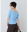 【一部店舗 / WEB限定】ハーフスリーブドレープリブニット