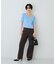 【一部店舗 / WEB限定】ハーフスリーブドレープリブニット