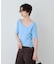 【一部店舗 / WEB限定】ハーフスリーブドレープリブニット