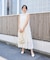 【人気追加】フェザーノースリーブワンピース