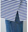 ボーダーボートネックカットソー/ロングスリーブTシャツ