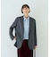 ウール混ストレッチツイルシングルテーラージャケット