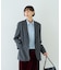ウール混ストレッチツイルシングルテーラージャケット