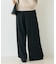 【人気追加】ストレッチダンボールタックワイドパンツ