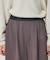 【人気追加】ストレッチダンボールタックワイドパンツ