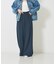 【人気追加】ストレッチダンボールタックワイドパンツ