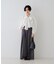 タックワイドストレートパンツ