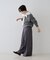 タックワイドストレートパンツ