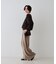 タックワイドストレートパンツ