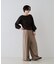 タックワイドストレートパンツ