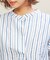 アキハストライプスタンドシャツ