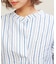 アキハストライプスタンドシャツ