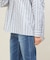 アキハストライプスタンドシャツ