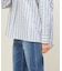 アキハストライプスタンドシャツ