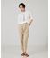 【three dots】シルキーペーパーコットンT