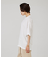 【three dots】シルキーペーパーコットンT