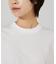 【three dots】シルキーペーパーコットンT