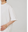 【three dots】シルキーペーパーコットンT