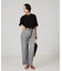【three dots】シルキーペーパーコットンT