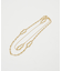 【ADER.bijoux】ダブルチェーンレイヤーネックレス