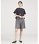 【セットアップ対応】リネングレンチェックショートパンツ