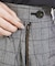 【セットアップ対応】リネングレンチェックショートパンツ