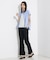バックサテンジョーゼットベンツパンツ