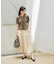 【接触冷感】ナチュラルシャンブレーフレアーパンツ