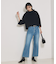 【e×qualite】フレアークロップドデニム