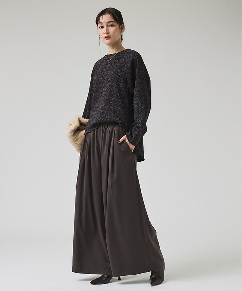 ピーチサテンフレアーパンツ｜カリテの通販｜&mall（アンドモール