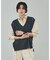 ケーブルニットベスト