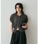 【一枚でサマになる】ZIP UP透かしニット