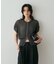 【一枚でサマになる】ZIP UP透かしニット