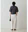 【セットアップ対応】シアーギンガムクロップドパンツ