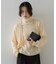 【アンサンブル可能】フェザートリミングニットプルオーバー