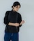 【アンサンブル可能】フェザートリミングニットカーデ