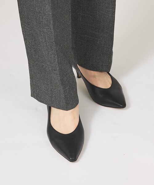 【未使用品】Au BANNISTER 黒オープントゥ5cmヒール 35 最高パンプス/5cmヒール】美脚×快適 パンプス｜オゥ バニスター