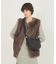 Mois/レザーハーフMOONショルダー