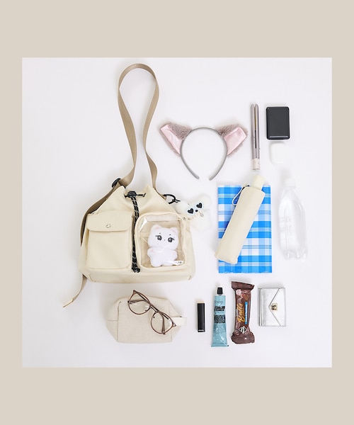 オシゴト/巾着ショルダーバッグ【推し活】【予約】｜ロウェル シングス