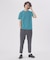 【ノンストレス】COTTON LYCRA 圧着 クルーネック 半袖 ボーダーTシ