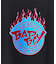 【BADBOY / バッドボーイ】BADBOYCLUB ファイヤーパターン ロゴ