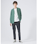 【定番】ストレッチ ノーカラー Vネック シャツ