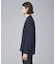 【定番】ストレッチ ノーカラー Vネック シャツ