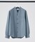 【定番】ストレッチ ノーカラー Vネック シャツ