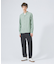 【定番】ストレッチ ノーカラー Vネック シャツ